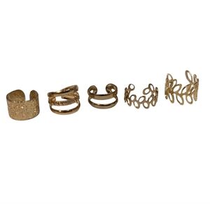 Gold Tone Ear Cuffs, Like New